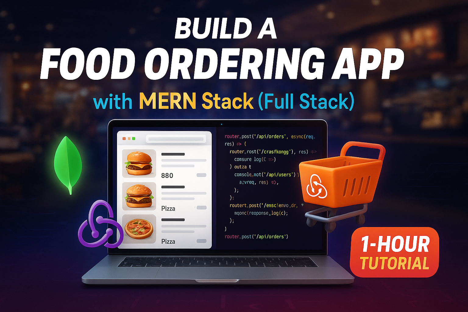 MERN Stack Food Ordering App - Build in 1 Hour (Full Stack)